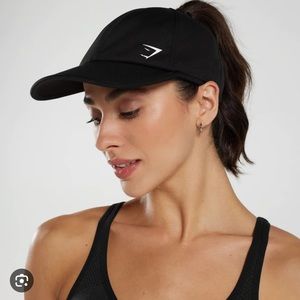 Gymshark ponytail hat in black